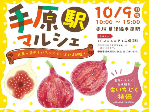 「手原駅マルシェ」～秋真っ最中！いちじくもいよいよ終盤！～