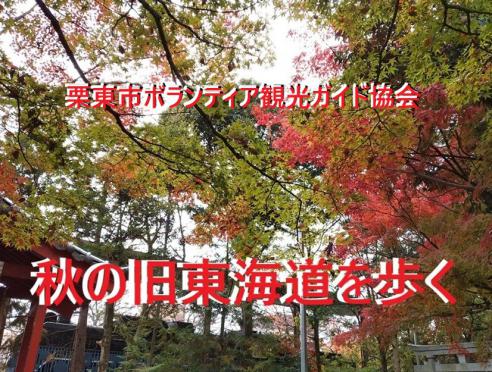 栗東市ボランティア観光ガイド協会「秋の旧東海道を歩く」
